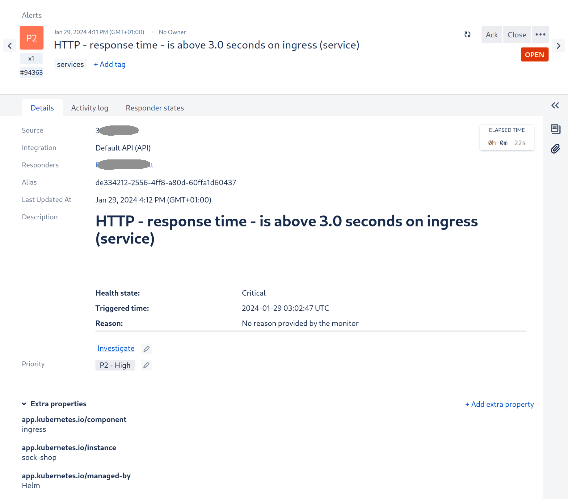 alerte OpsGenie